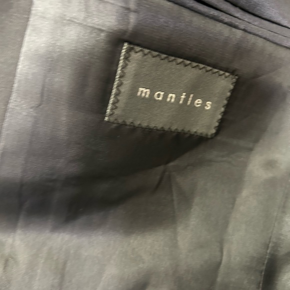 NWT MEN MANTLES BLAZER IN BLACK THREE BUTTONS LINED PURE WOOL size 38s - Picture 5 of 10